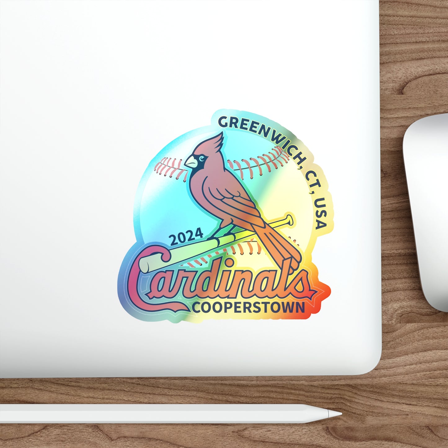 Cardinals Holographic Die-cut Stickers