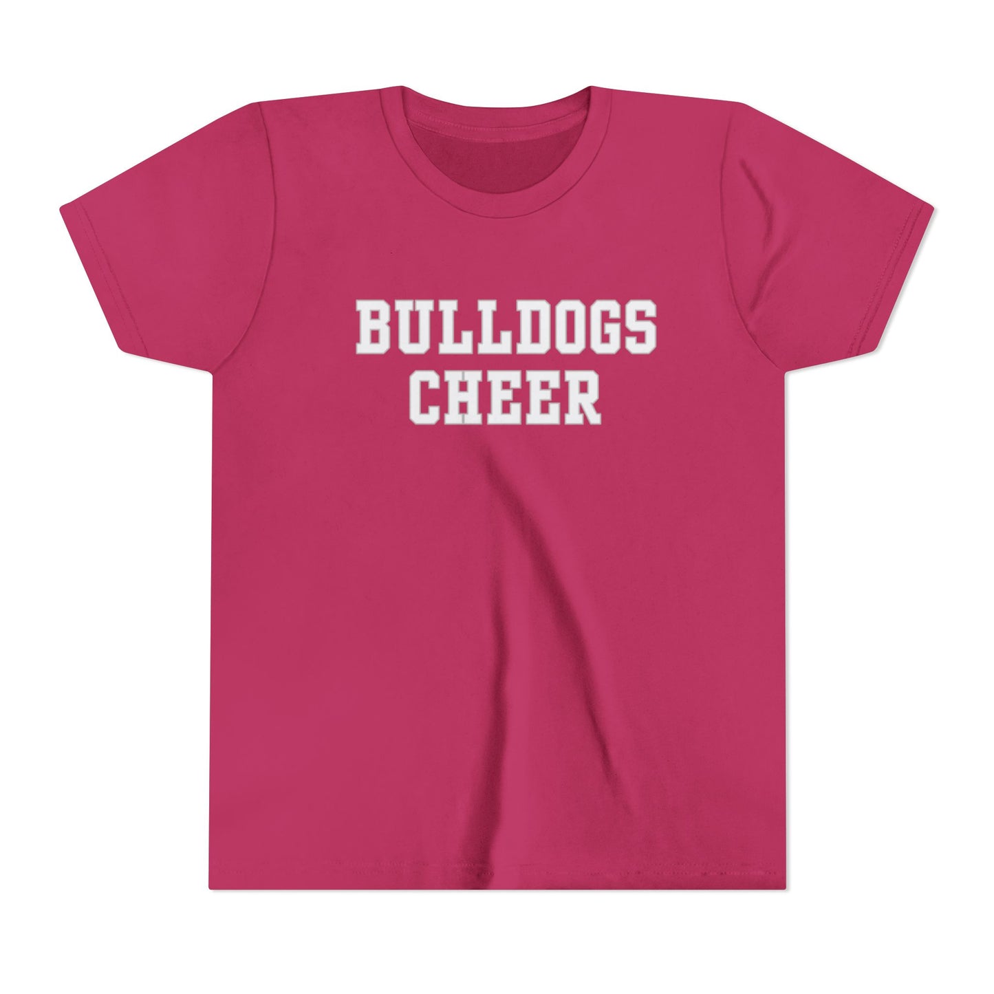 Bulldogs Cheer Kids Cheerleader Shirt, Cheer shirt for cheerleader, Kids Cheer Merch, Kids Cheer,Youth Short Sleeve Tee