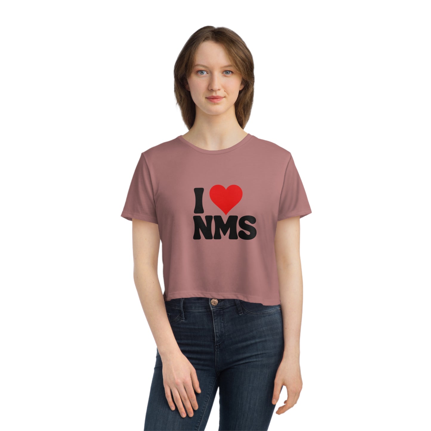 NMS I LOVE NMS crop top, WOmen's Flowy TEE