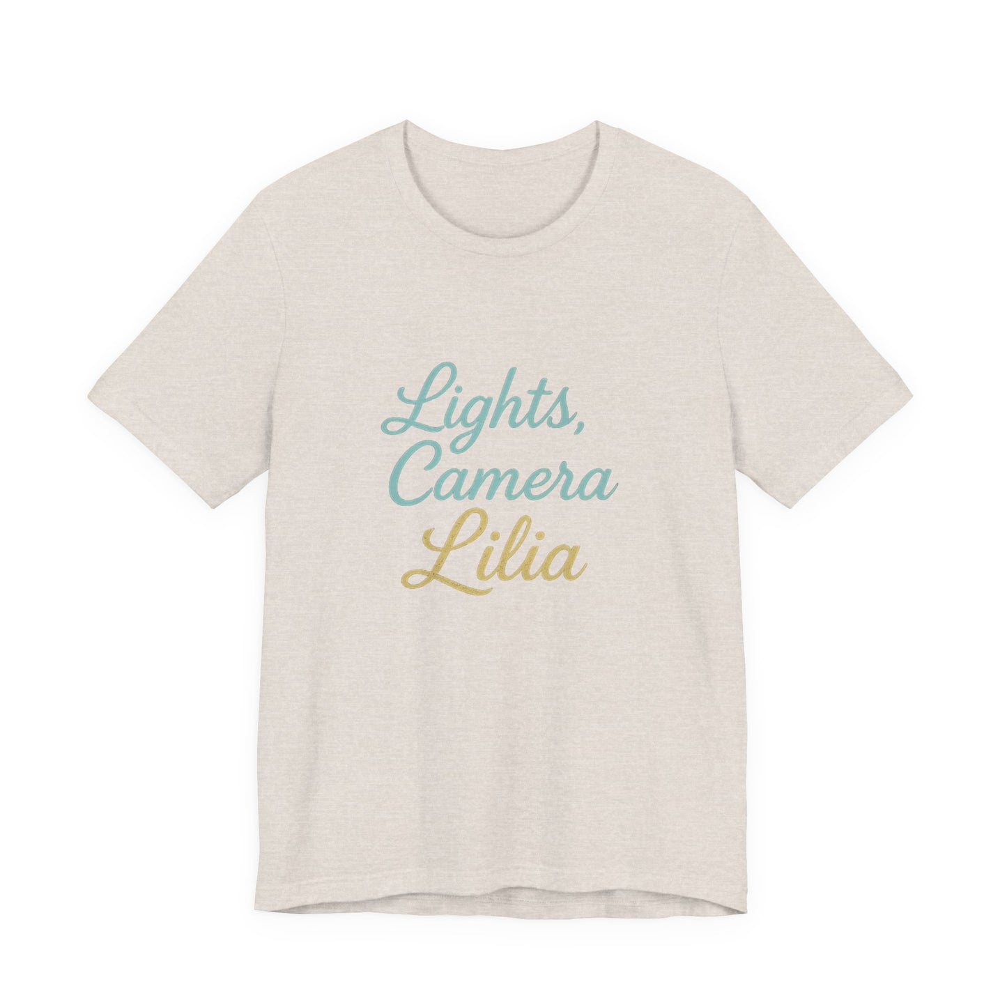 Lights, Camera, Action Unisex Tee for Movie Lovers, Birthday Gift, Casual Wear, Party Essential, Star-Themed Celebration