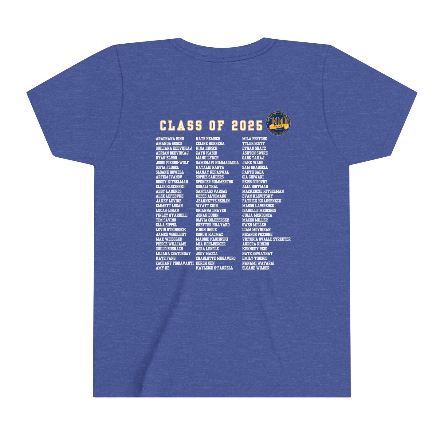 5th Grade Shirts Youth Short Sleeve Tee Horizontal Back
