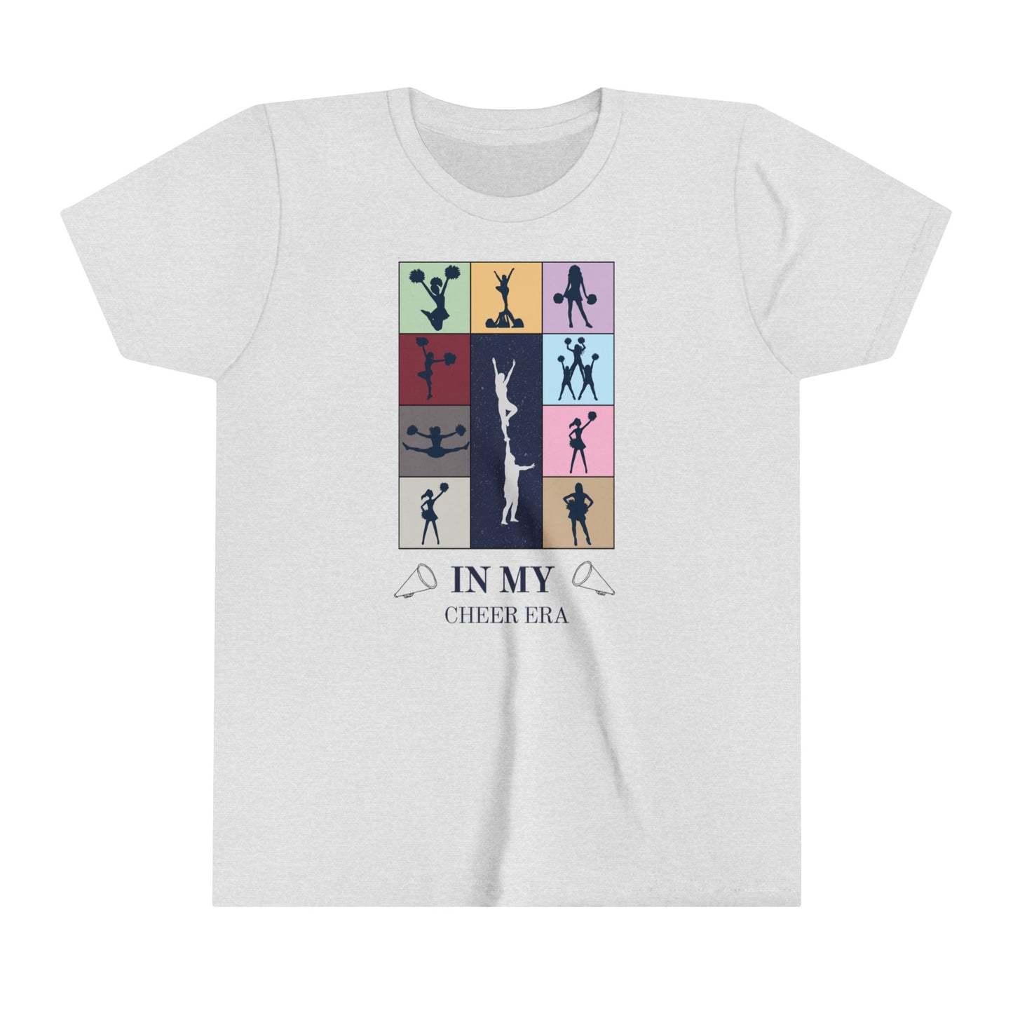 In My Cheer Era Kids Shirt, Cheer gift, Gift for cheerleader, Swiftie cheerleader, Youth Short Sleeve Tee