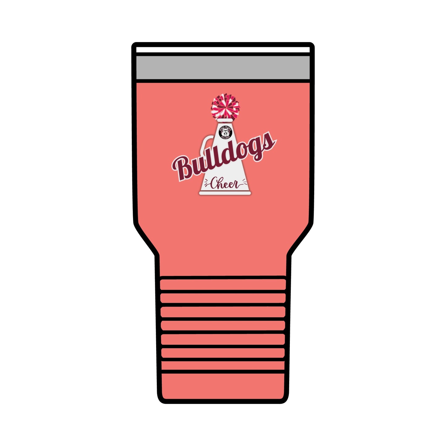 Bulldogs Cheer Insulated Tumbler, 30oz