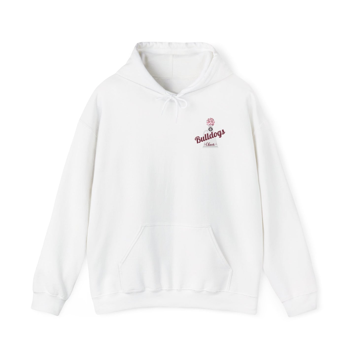 Bulldogs Cheer ADULT Cheer Mom Era Unisex Heavy Blend™ Hooded Sweatshirt