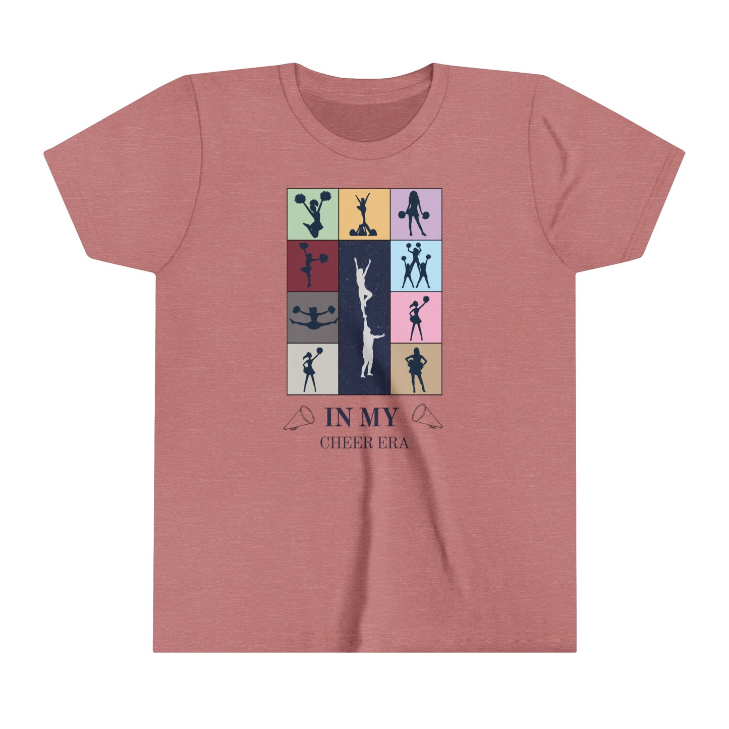 In My Cheer Era Kids Shirt, Cheer gift, Gift for cheerleader, Swiftie cheerleader, Youth Short Sleeve Tee