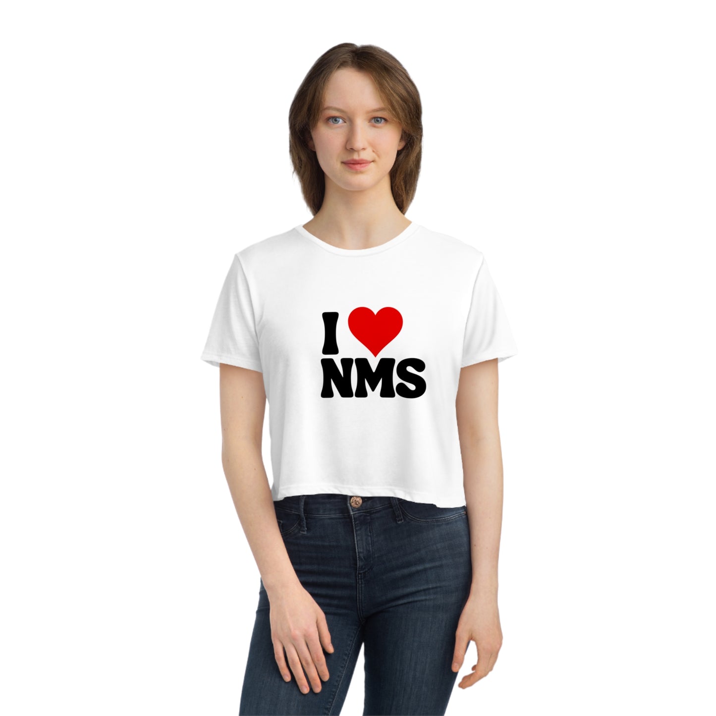 NMS I LOVE NMS crop top, WOmen's Flowy TEE