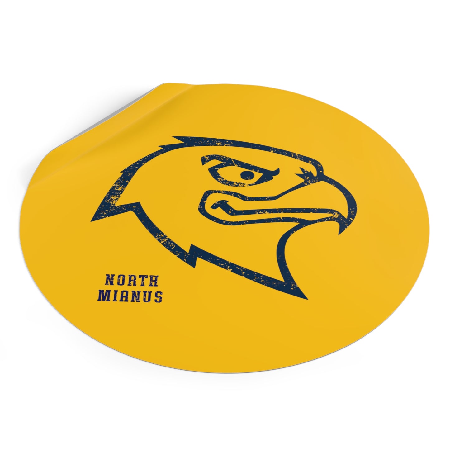 North Mianus Hawks Circle Sticker