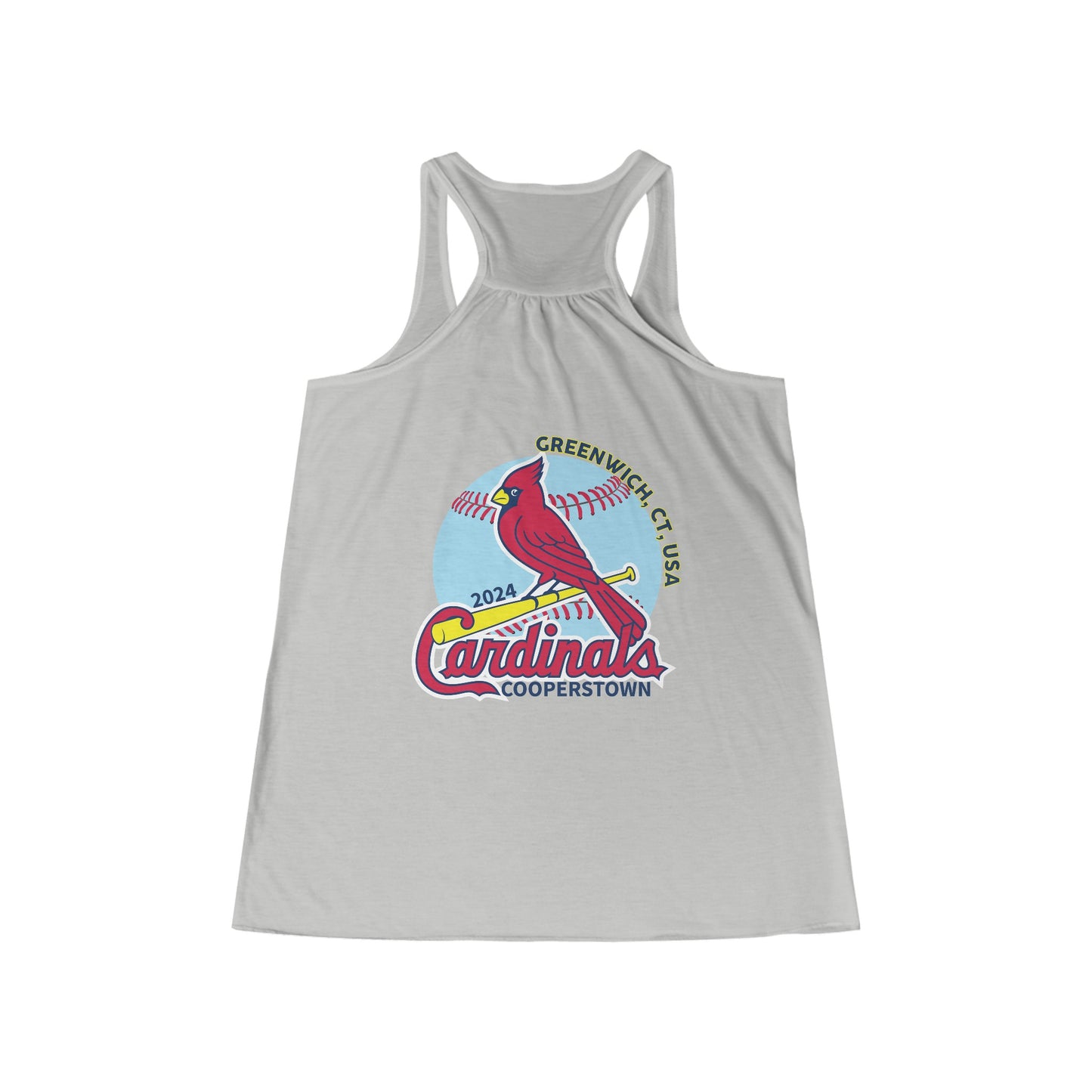 Cardinals Women's Bella and Canvas Flowy Racerback Tank