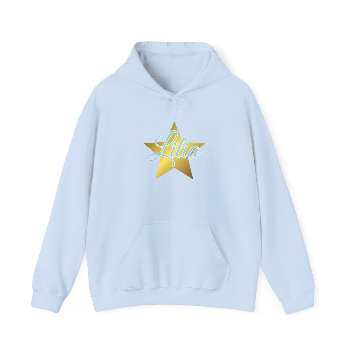Golden Star Personalized Hoodie, Unisex Pullover Sweatshirt, Custom Gift for Her, Cozy Wardrobe Essential, Birthday Gift