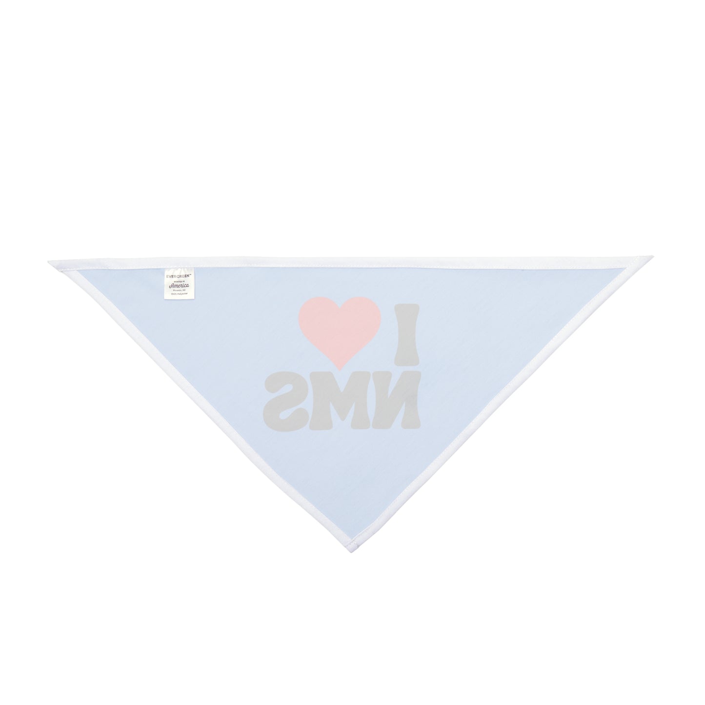 NMS I LOVE NMS Pet Bandana Blue, Dog Adopt Me Bandana, Dog customizable bandana, Dog Collar Bandana, Adopt Me Bandana