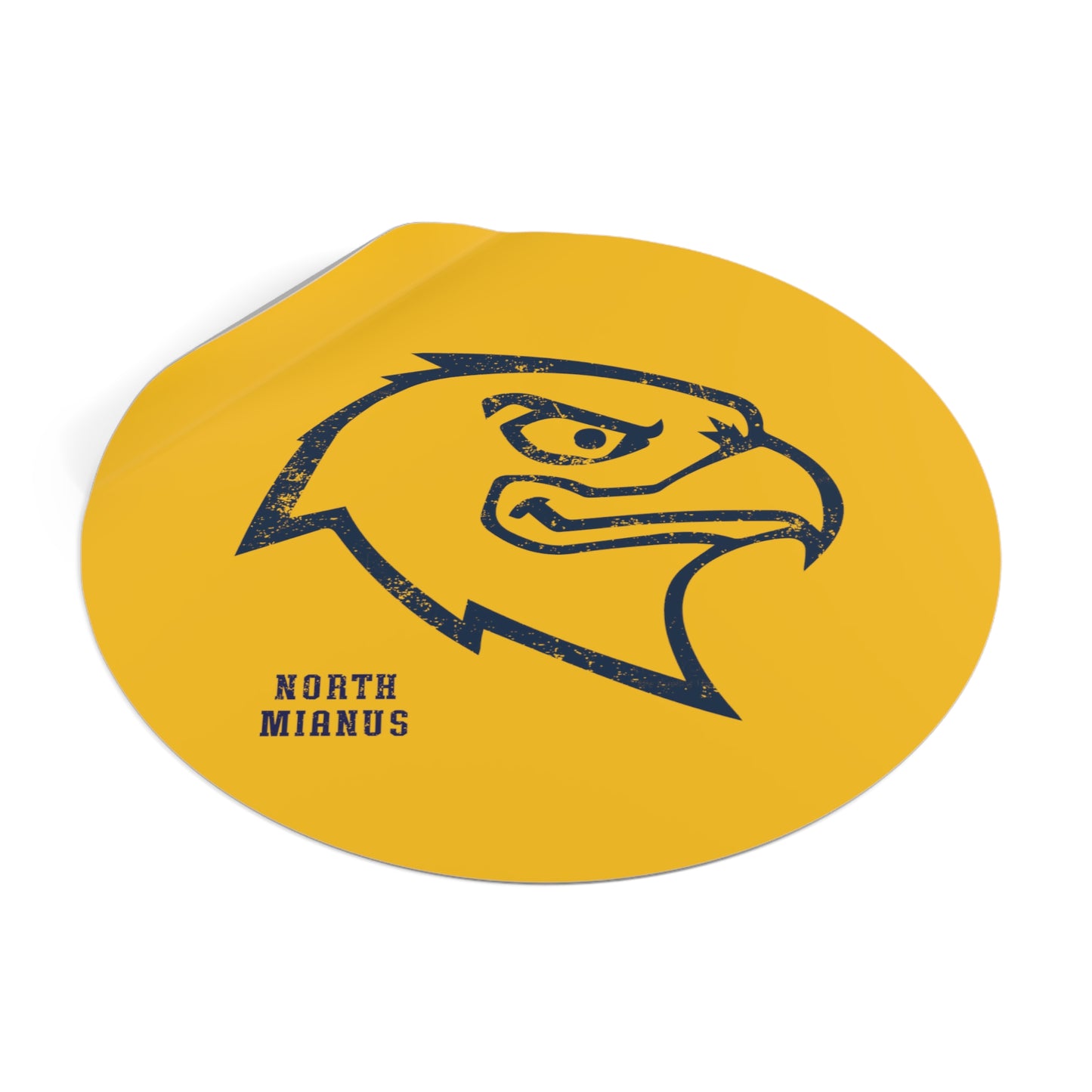North Mianus Hawks Circle Sticker