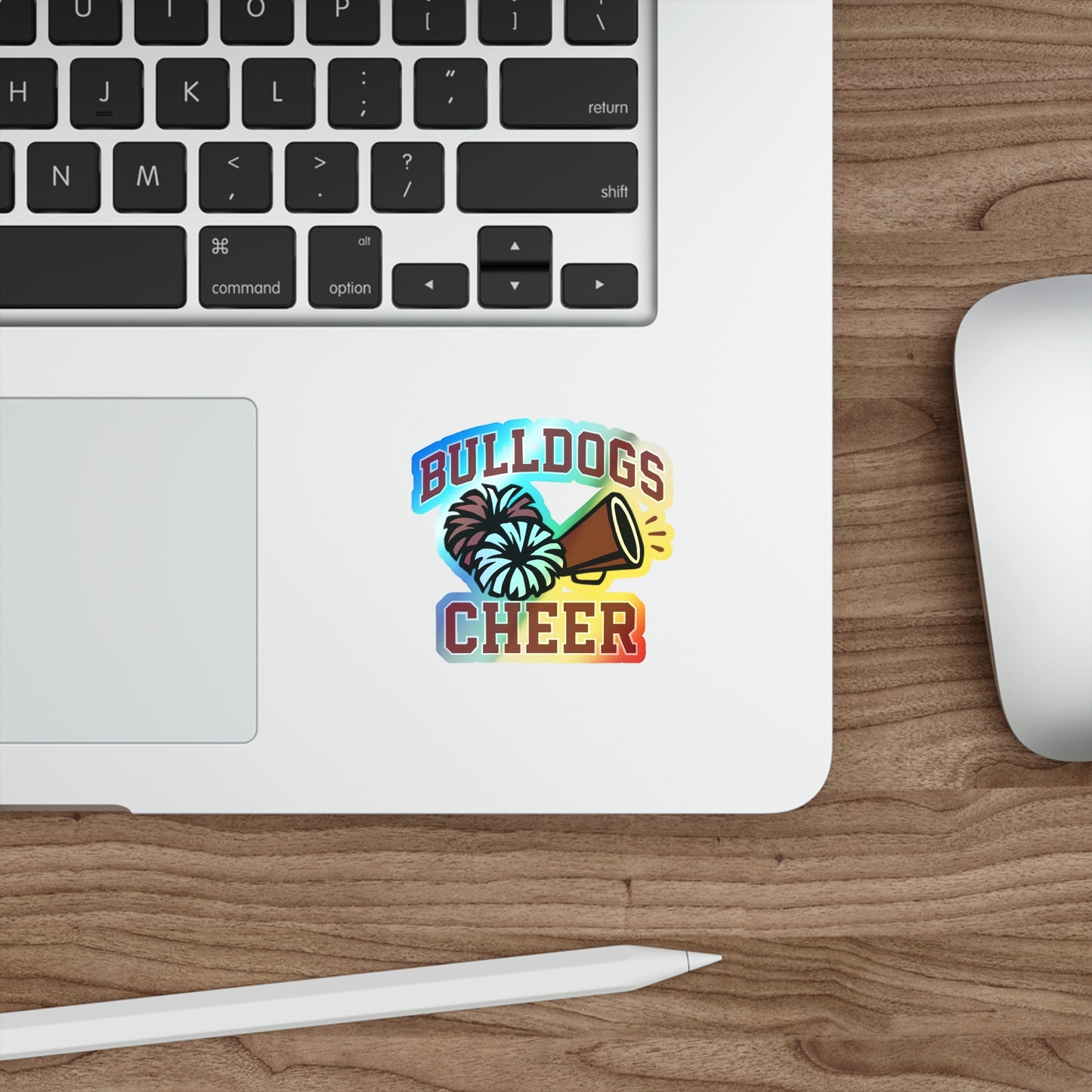 Bulldogs Holographic Die-cut Stickers