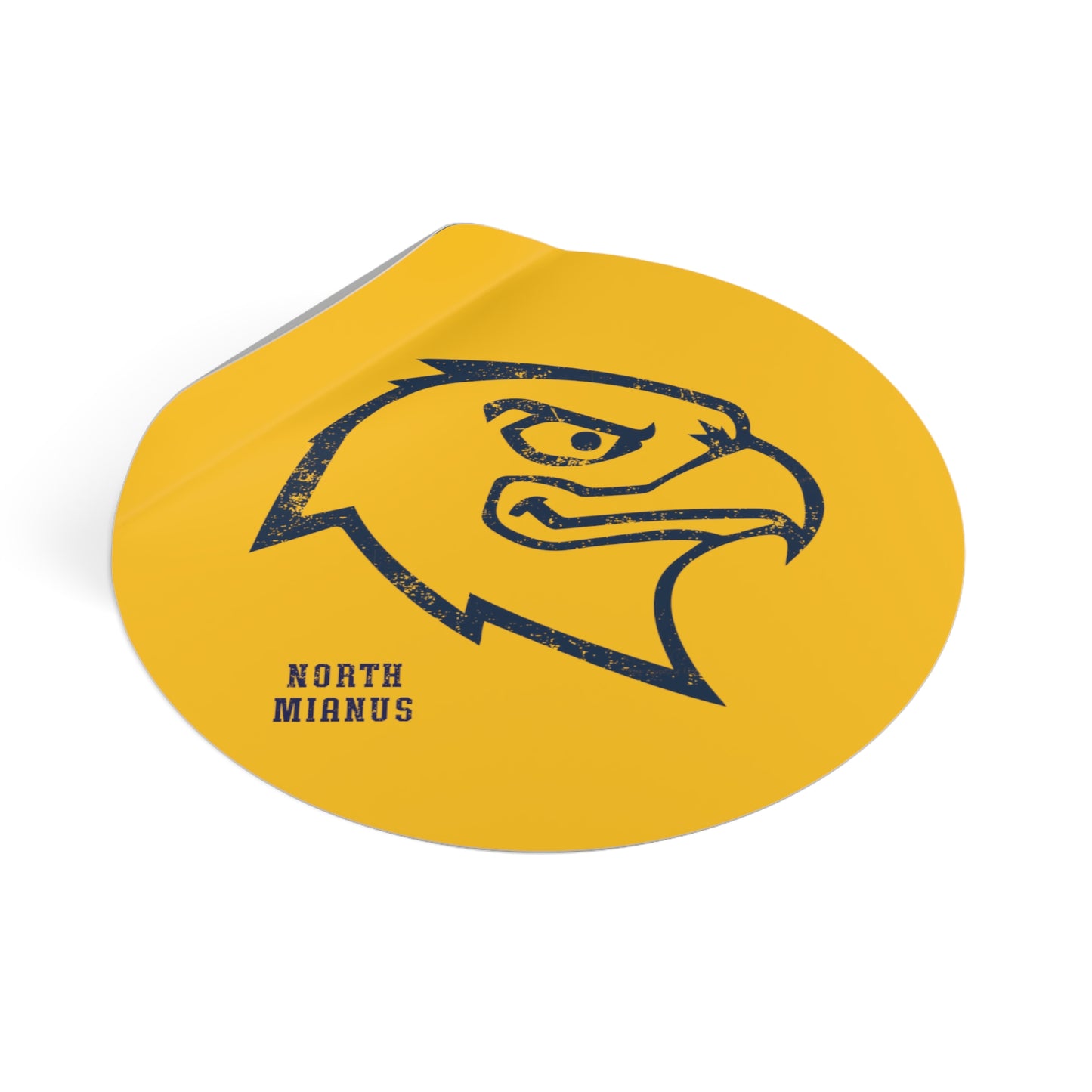North Mianus Hawks Circle Sticker
