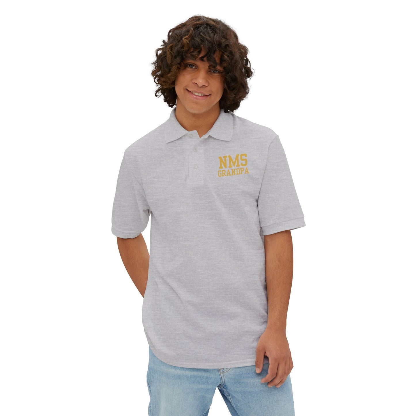 NMS North Mianus Grandpa Men's Piqué Polo