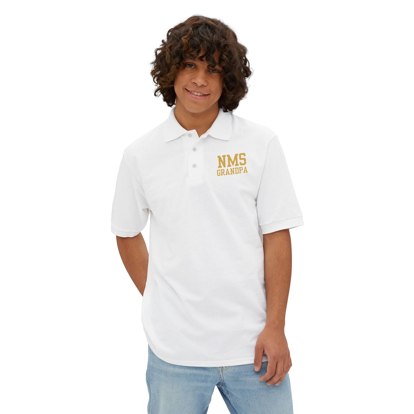 NMS North Mianus Grandpa Men's Piqué Polo