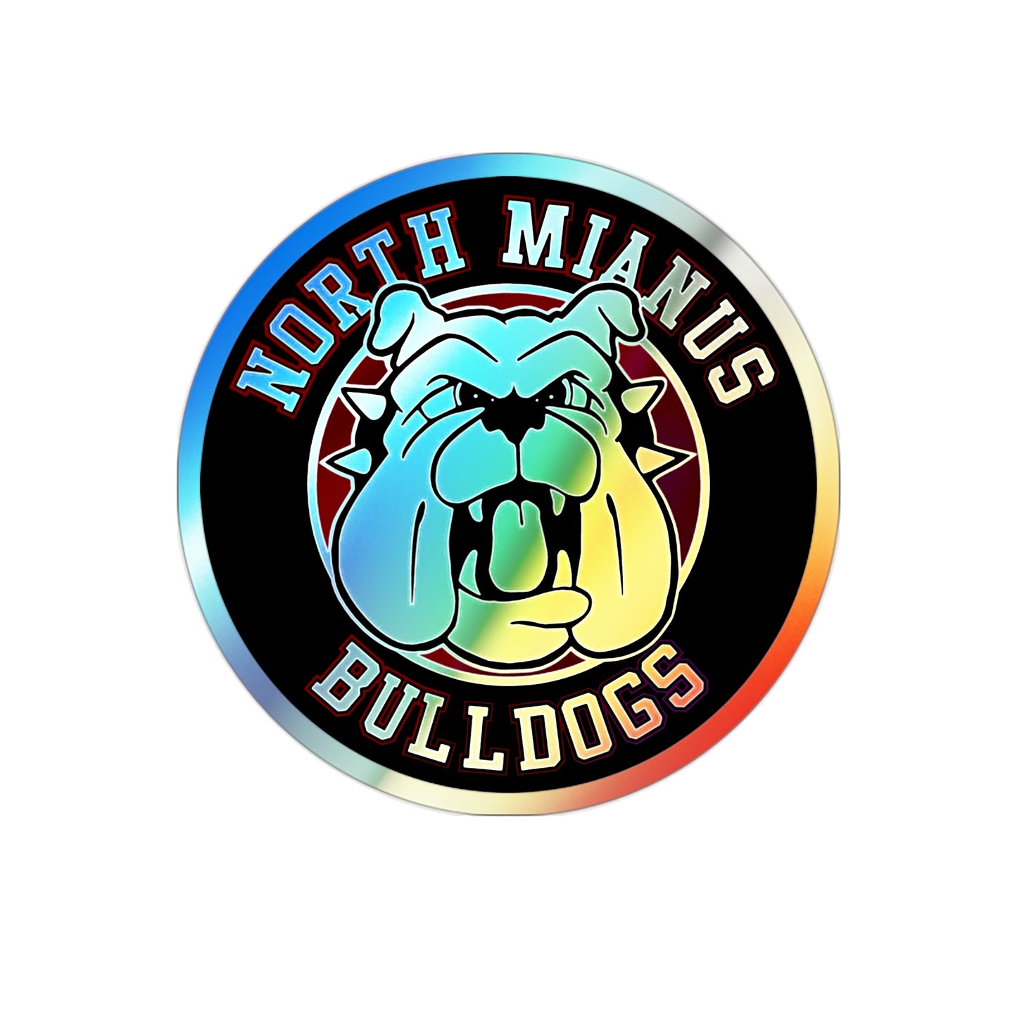 Bulldogs Holographic Die-cut Stickers