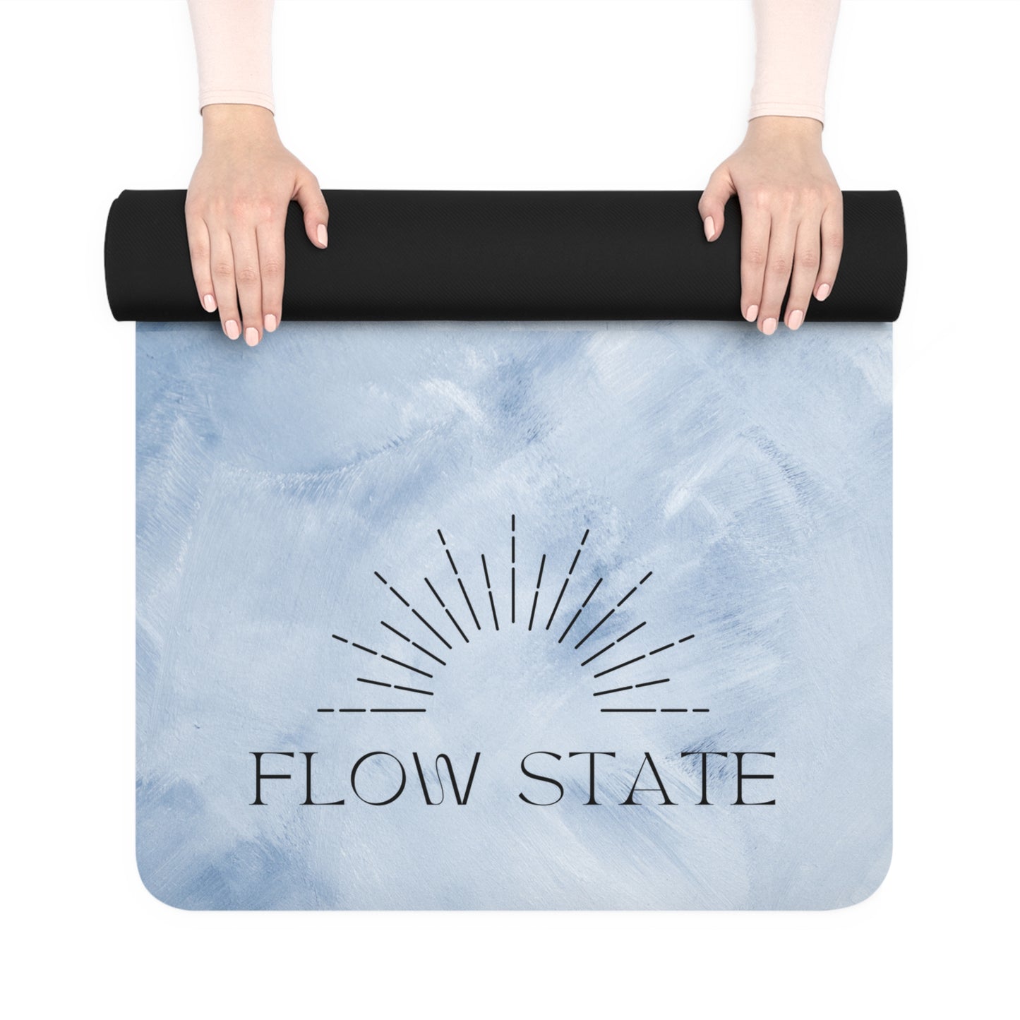 Flow State Yoga Mat, Good Vibes Yoga Mat, Great gift for yoga lover, Yoga Accessories, Gifts for Her, Yoga Gifts with carrying case