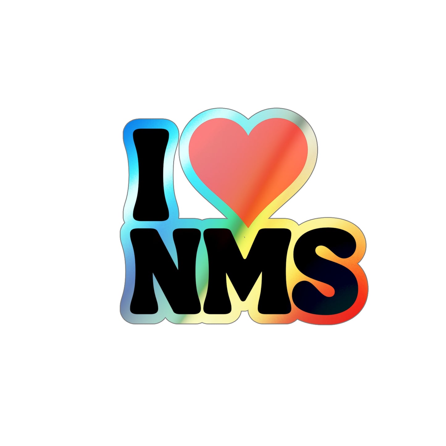 I love NMS customizable Holographic Die-cut Stickers, School Spirit Stickers, Water Bottle Stickers, Customize your own