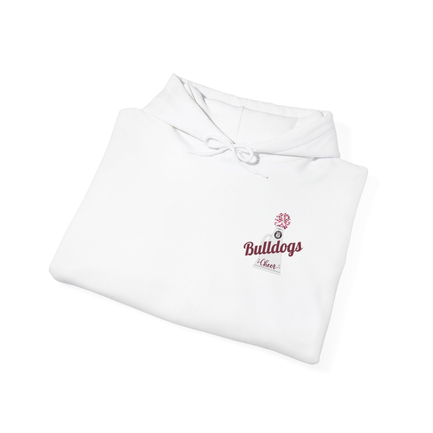 Bulldogs Cheer ADULT Cheer Mom Era Unisex Heavy Blend™ Hooded Sweatshirt