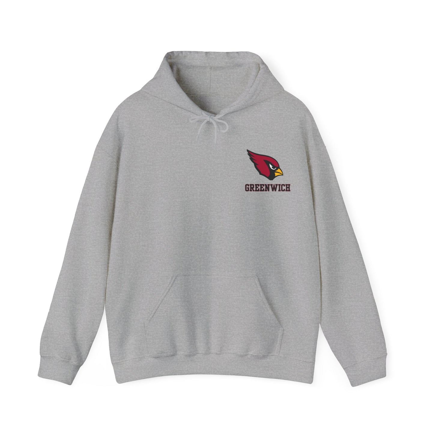 Greenwich Cardinals hoodie, Gift for Graduate, Gift for GHS Student, Unisex Heavy Blend™ Hooded Sweatshirt