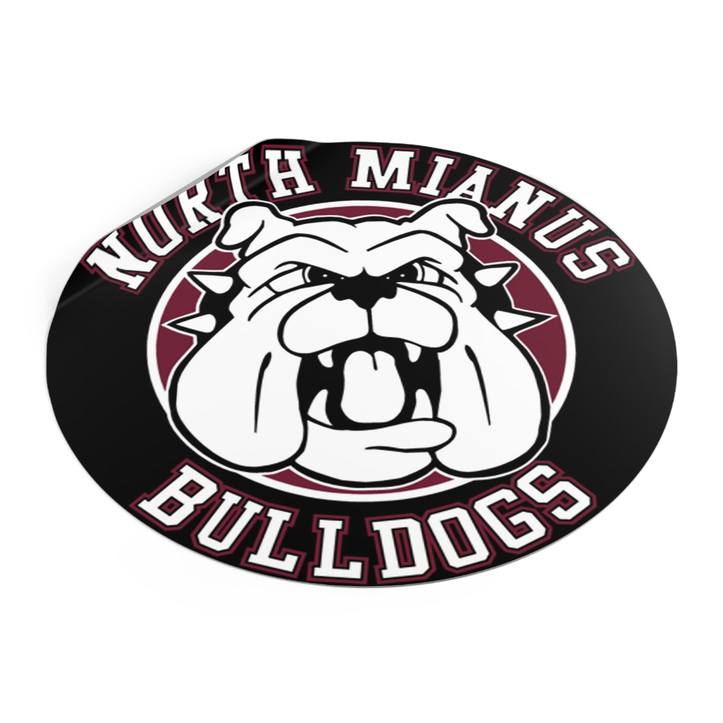 Bulldogs Circle Sticker Various Sizes