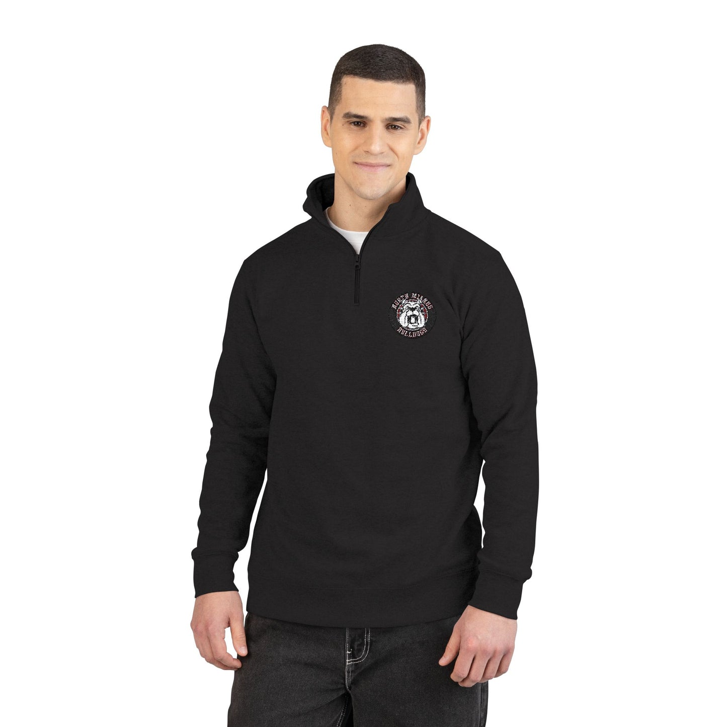 Cozy Embroidered Unisex Fleece Pullover, Perfect for Casual Outings, Gift for Her, Him, Holiday Sweater, Fall Fashion