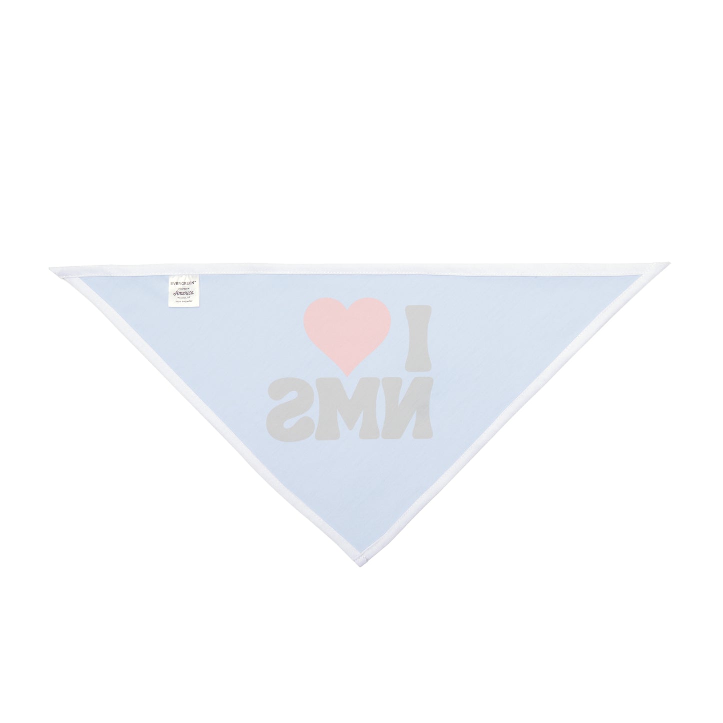 NMS I LOVE NMS Pet Bandana Blue, Dog Adopt Me Bandana, Dog customizable bandana, Dog Collar Bandana, Adopt Me Bandana