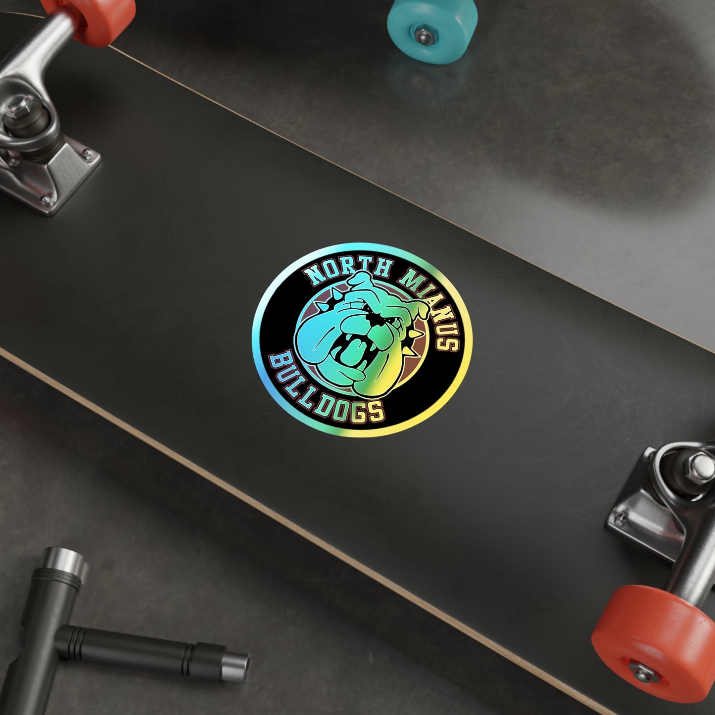 Bulldogs Holographic Die-cut Stickers