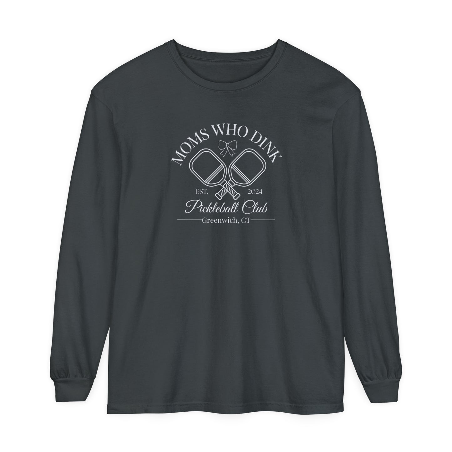 Pickleball Unisex Garment-dyed Long Sleeve T-Shirt