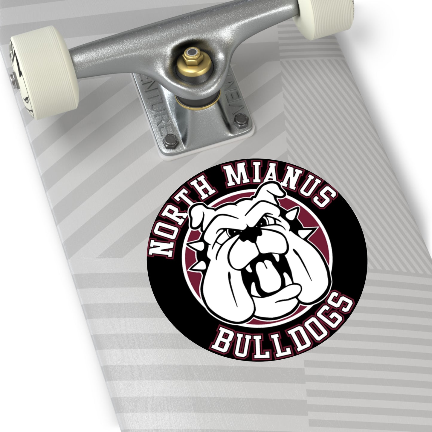 Bulldogs Circle Sticker Various Sizes
