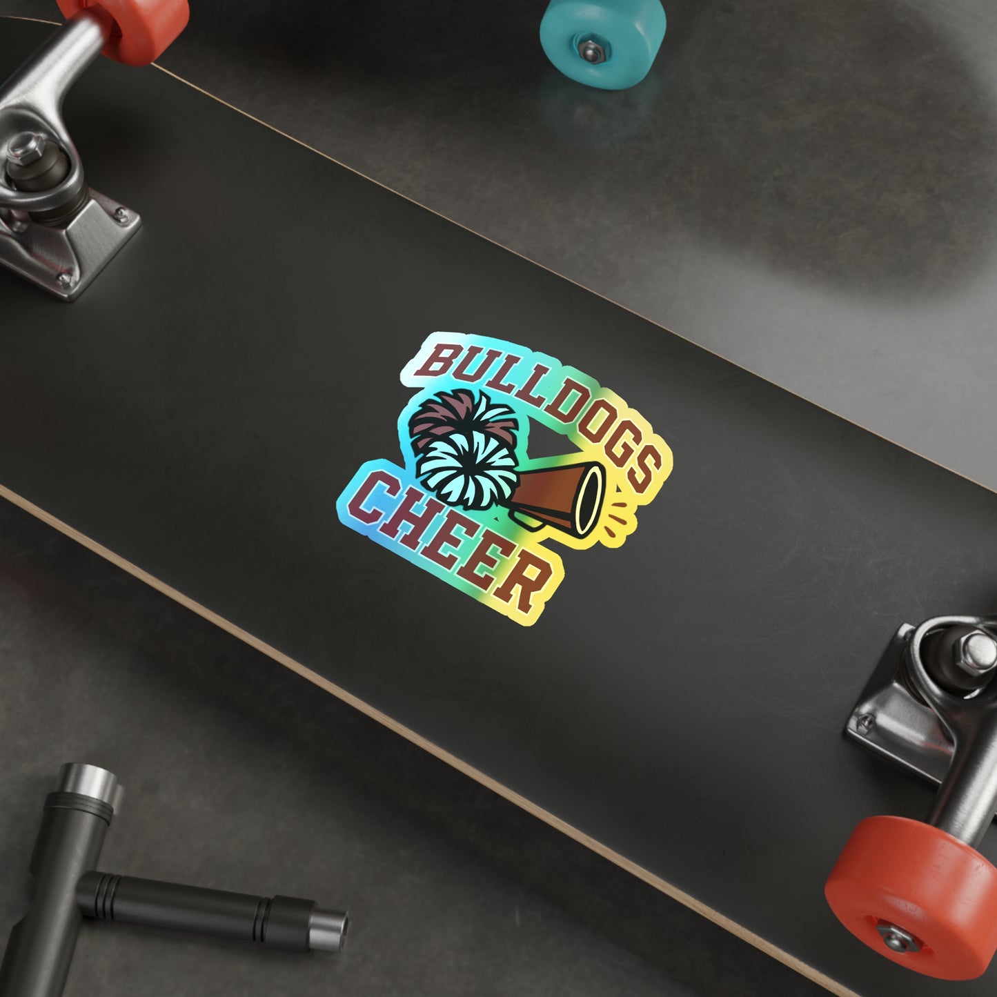 Bulldogs Holographic Die-cut Stickers