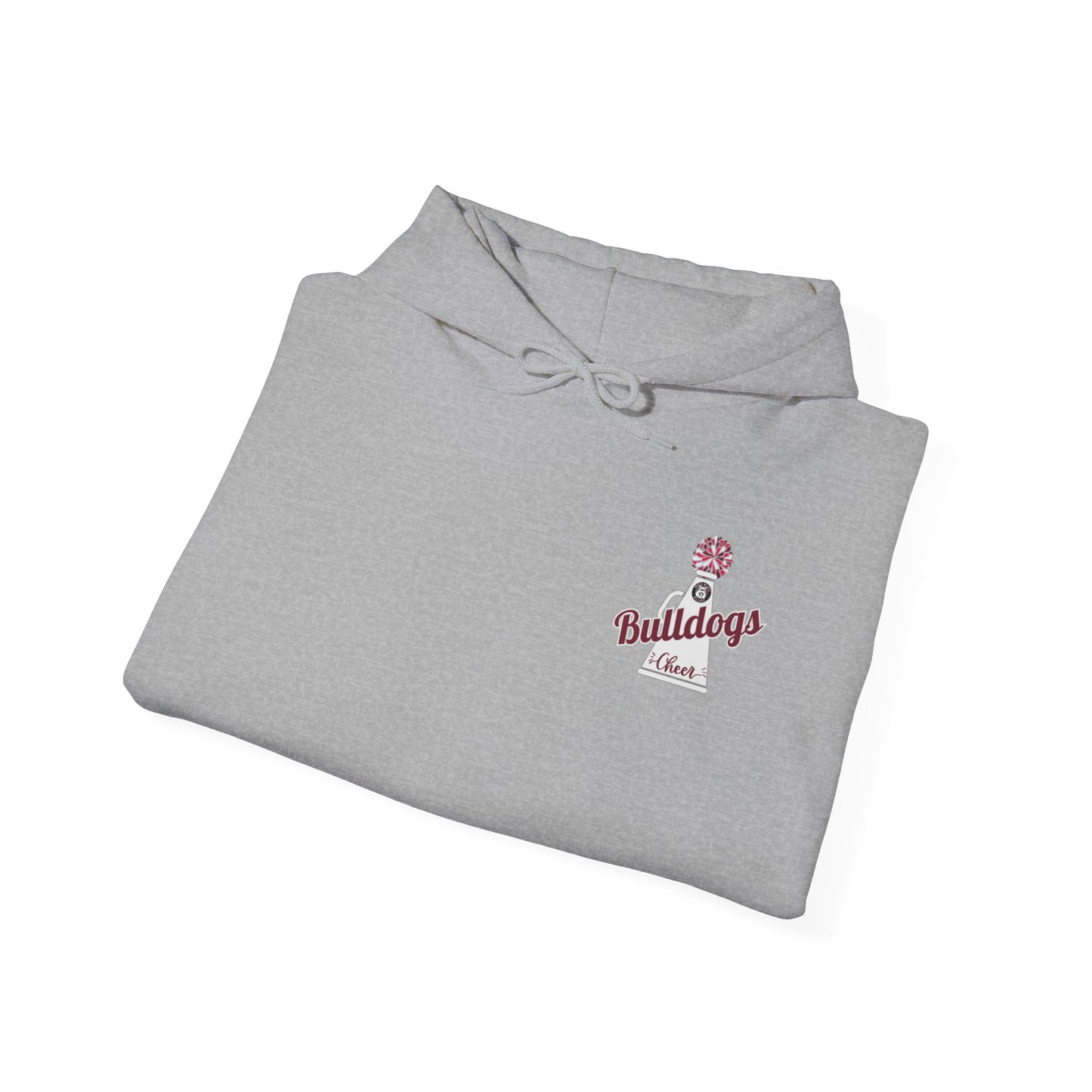 Bulldogs Cheer ADULT Cheer Mom Era Unisex Heavy Blend™ Hooded Sweatshirt