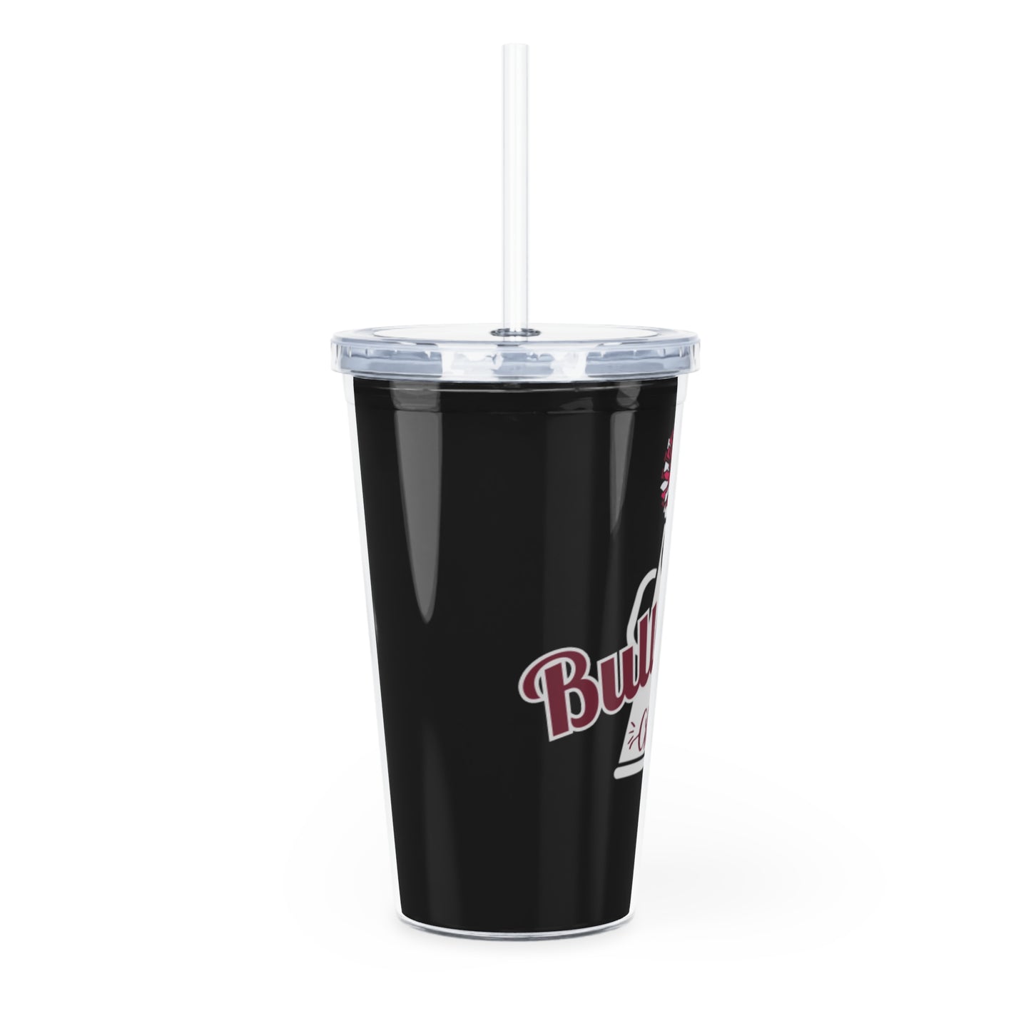 Bulldogs Cheer Plastic Tumbler with Straw