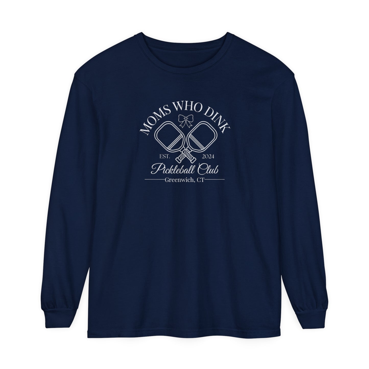Pickleball Unisex Garment-dyed Long Sleeve T-Shirt