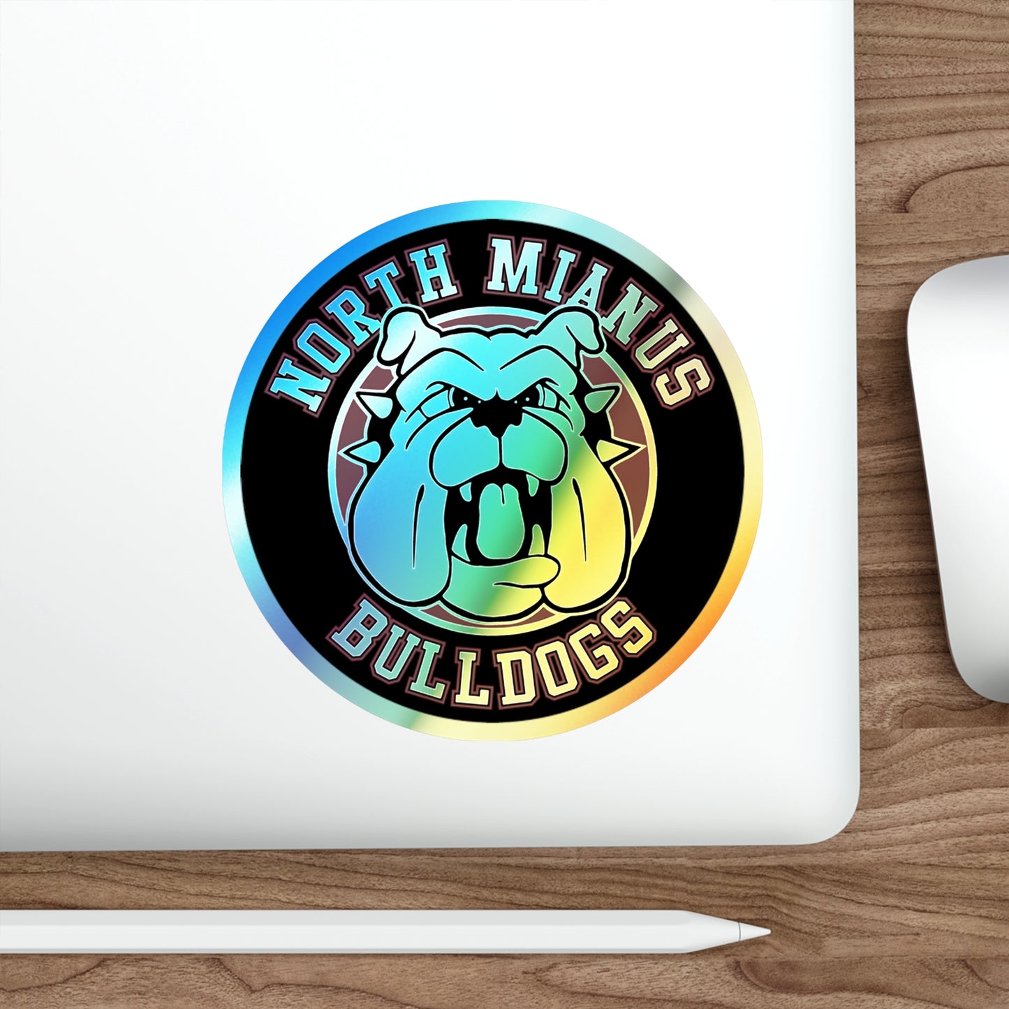 Bulldogs Holographic Die-cut Stickers