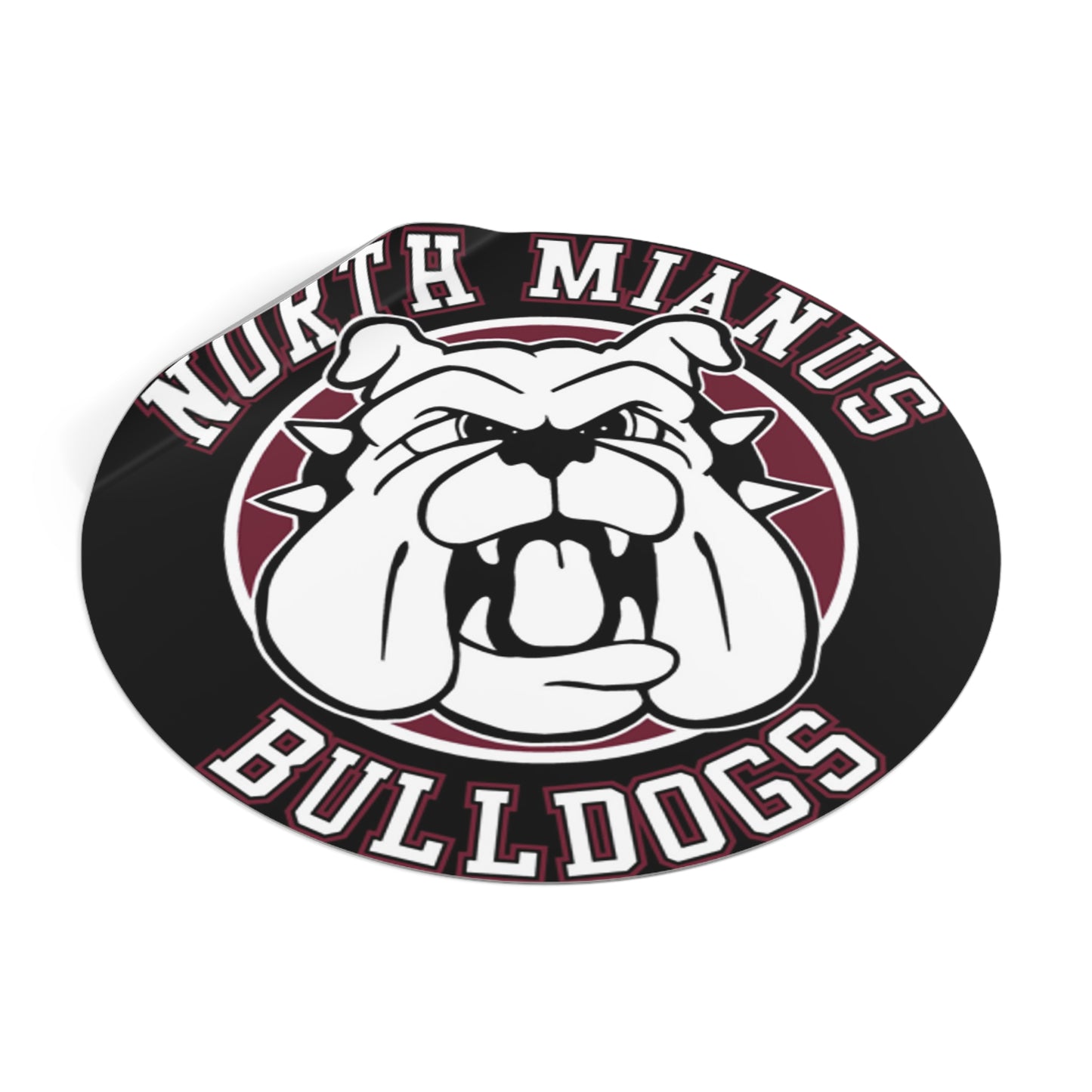 Bulldogs Circle Sticker Various Sizes