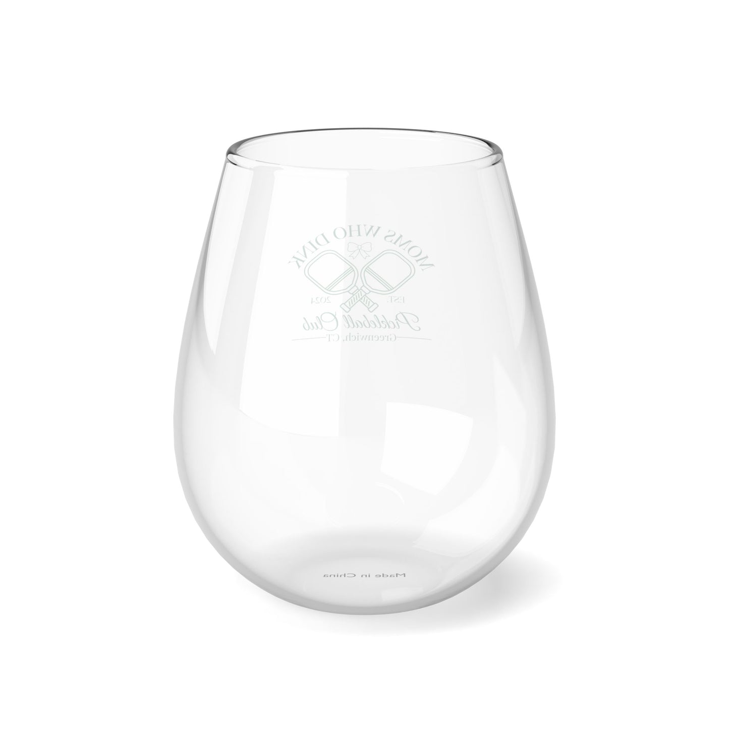 Pickleball Stemless Wine Glass, 11.75oz