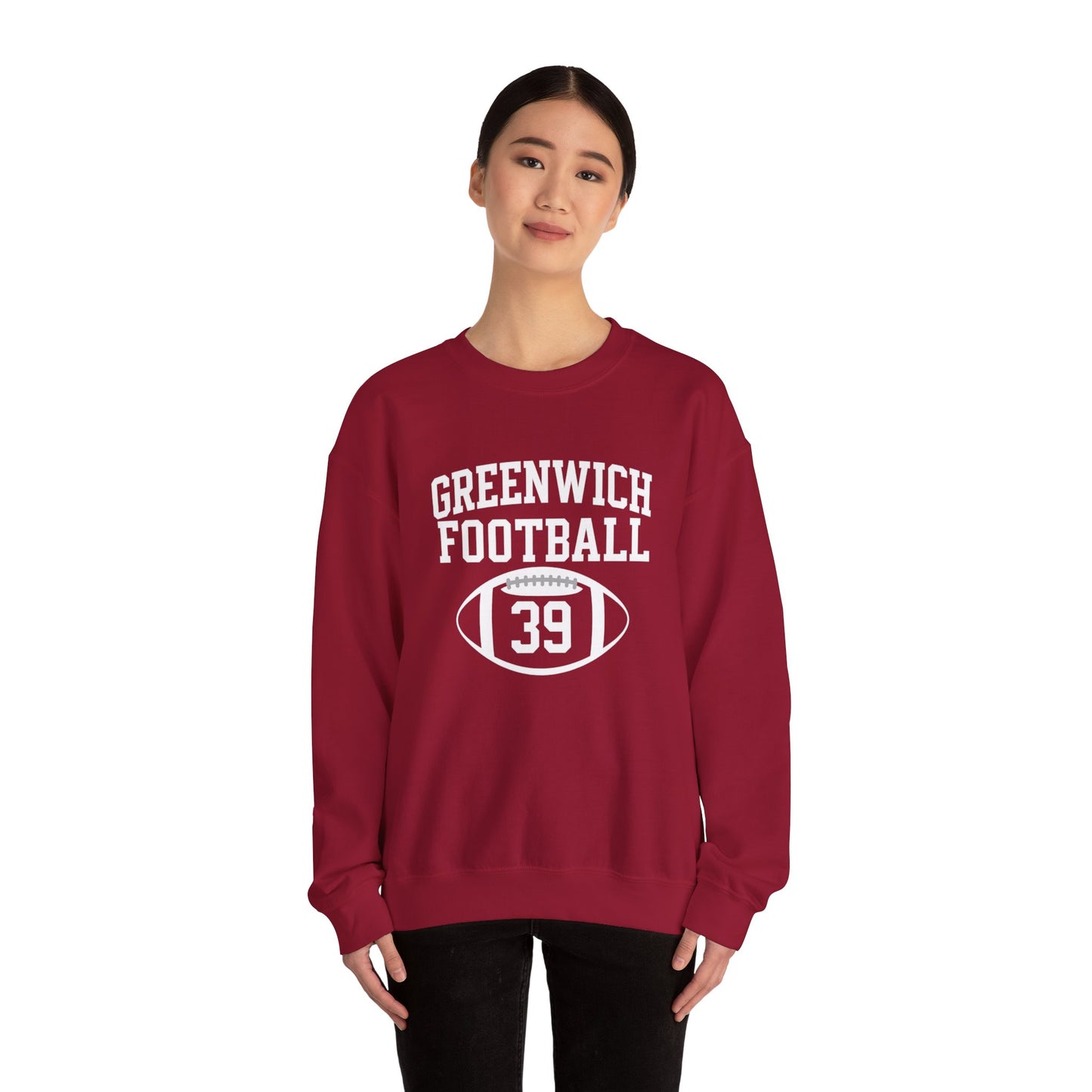 Greenwich Cozy Adult Collegiate Sweatshirt, Unisex Crewneck