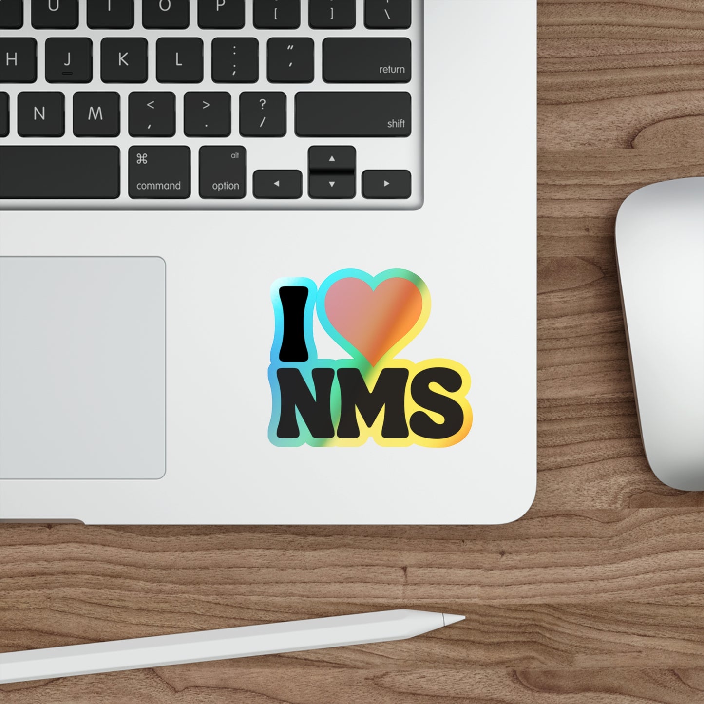 I love NMS customizable Holographic Die-cut Stickers, School Spirit Stickers, Water Bottle Stickers, Customize your own