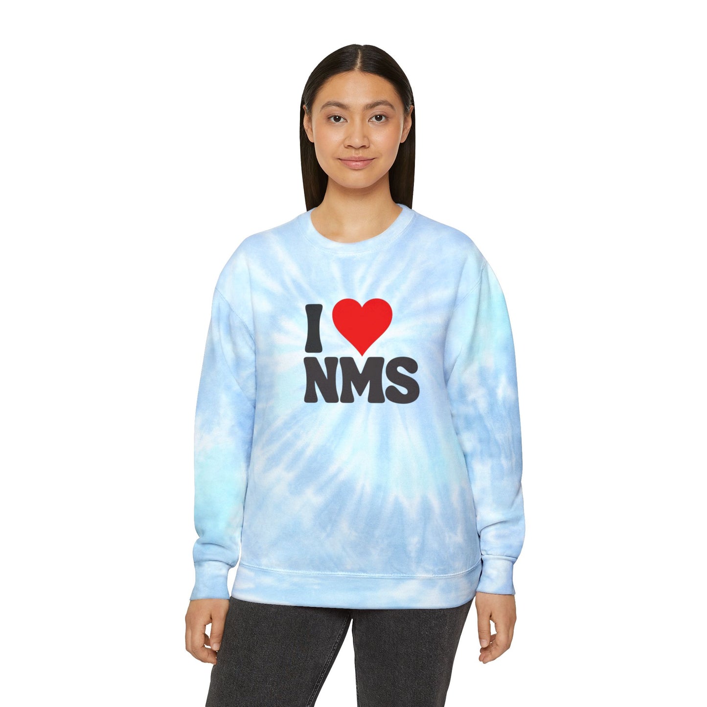 NMS I LOVE NMS ADULT Unisex Tie-Dye Sweatshirt