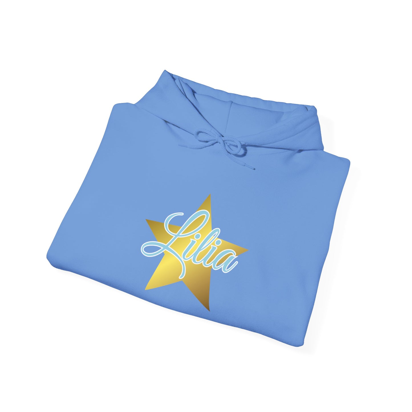 Golden Star Personalized Hoodie, Unisex Pullover Sweatshirt, Custom Gift for Her, Cozy Wardrobe Essential, Birthday Gift