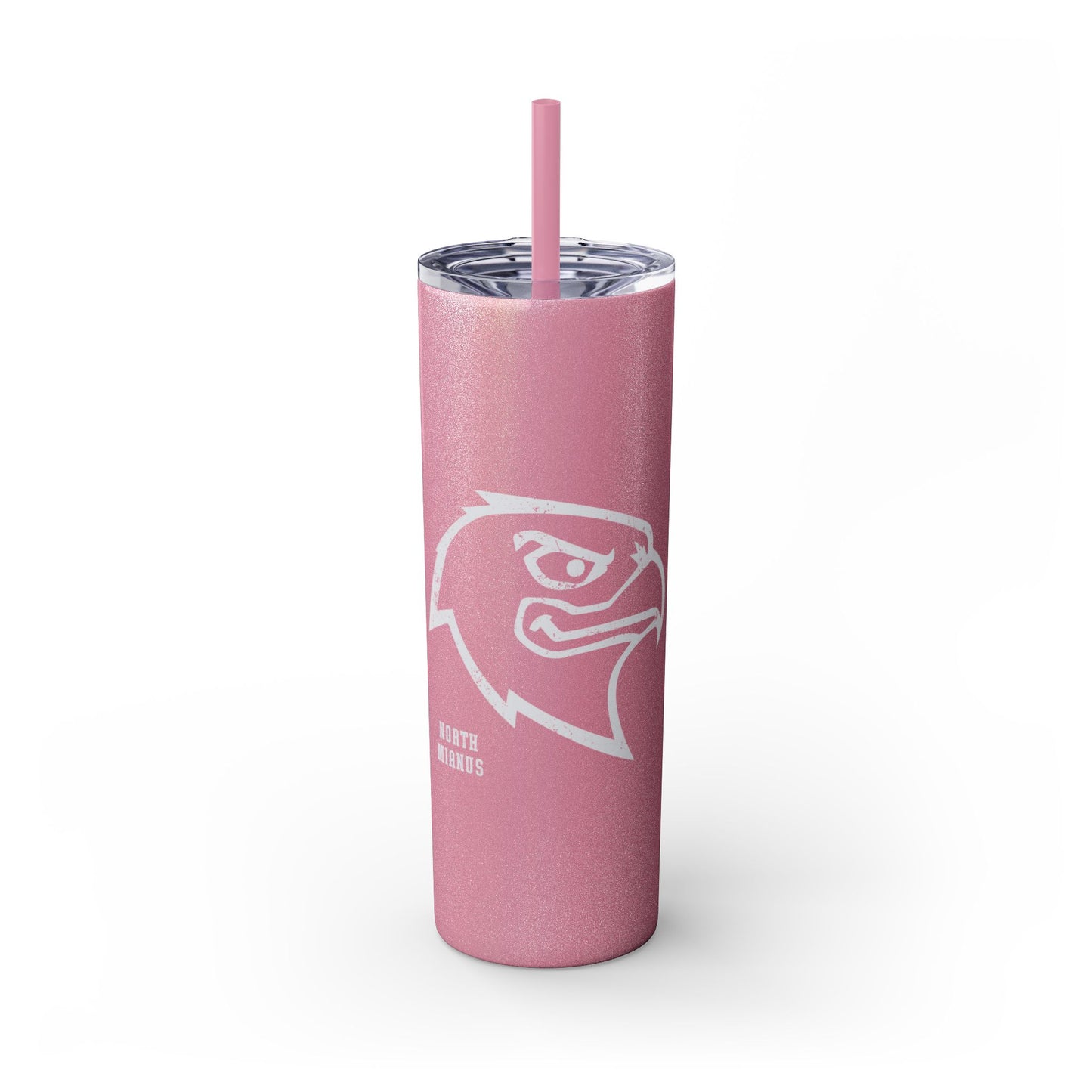 NMS Hawks Skinny Tumbler with Straw, 20oz