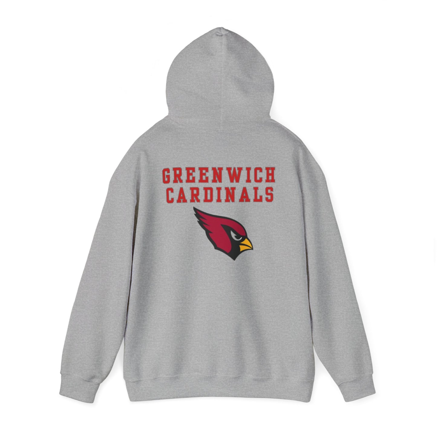 Greenwich Cardinals hoodie, Gift for Graduate, Gift for GHS Student, Unisex Heavy Blend™ Hooded Sweatshirt