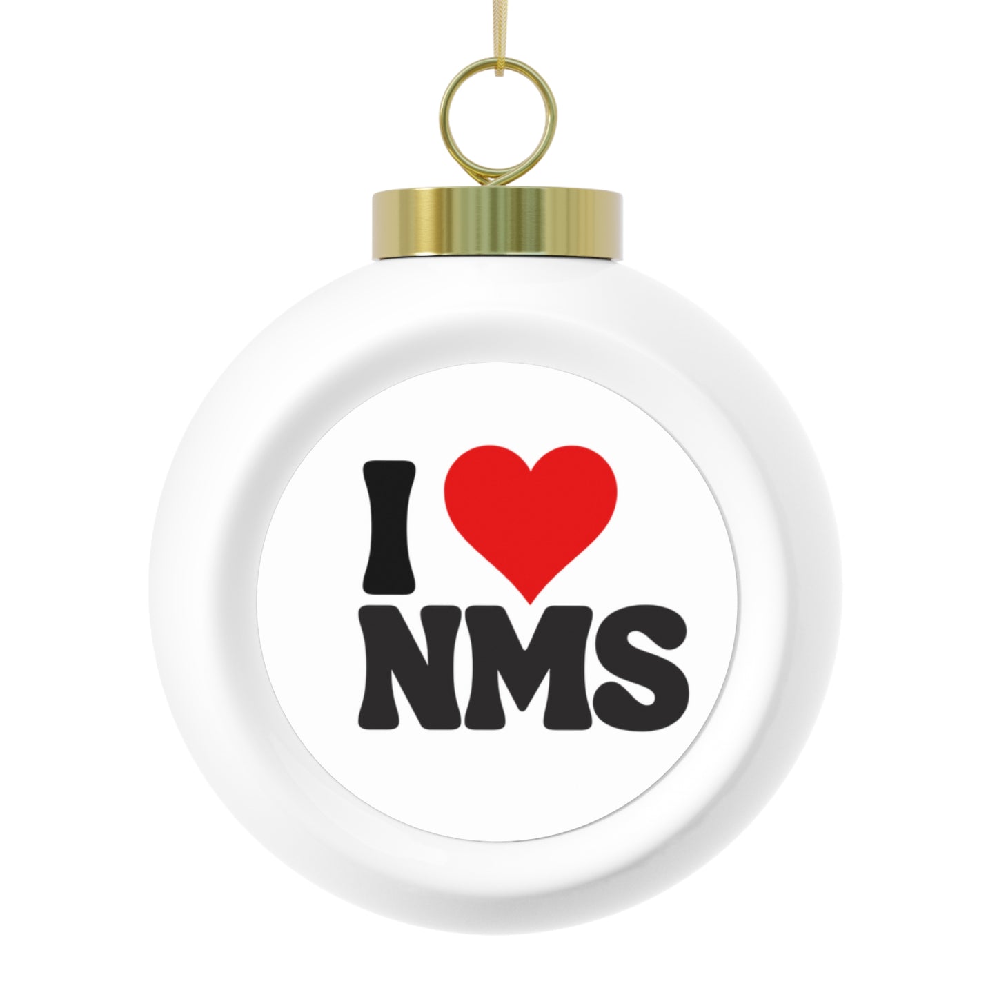 NMS I LOVE NMS Christmas Ball Ornament