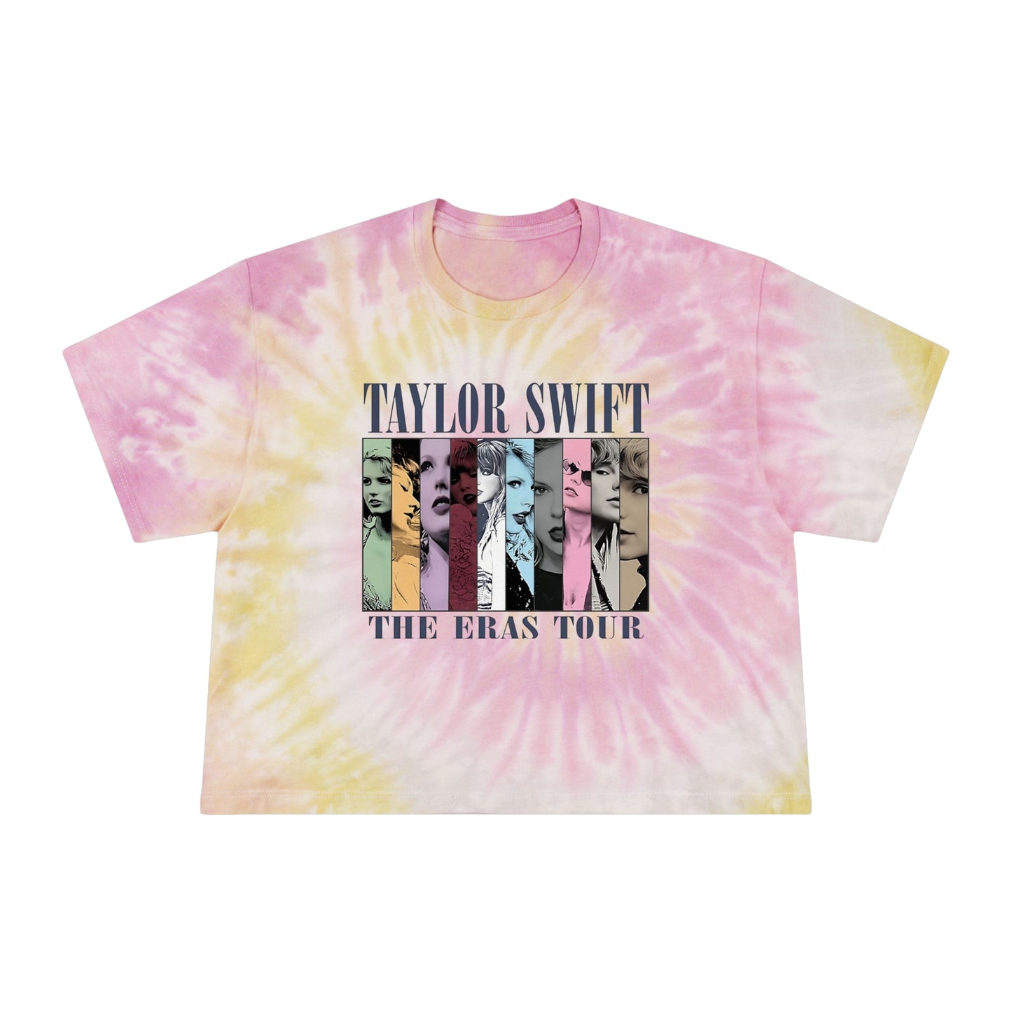 Taylor Swift Era's Tour Teen Women's Tie-Dye Crop Tee