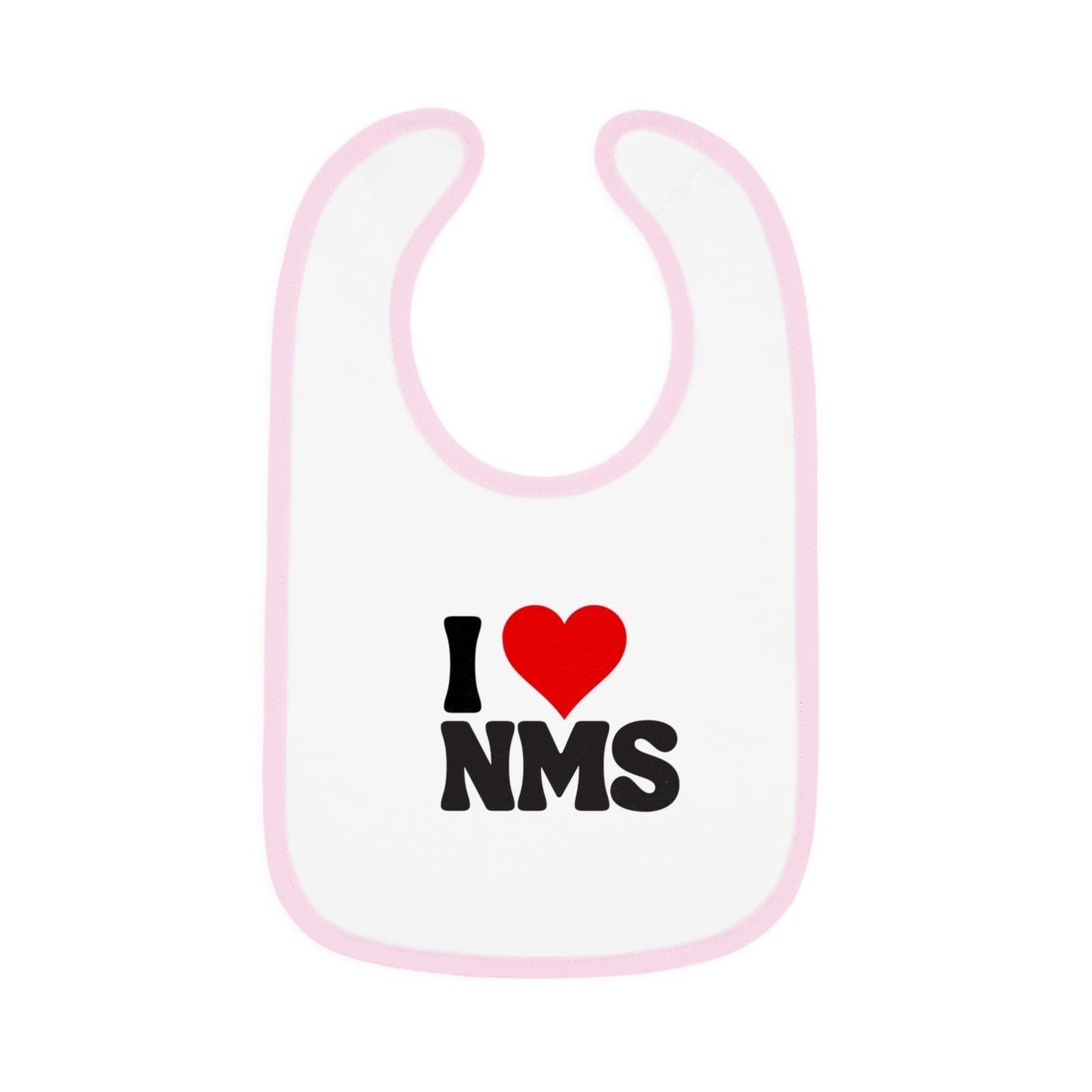 NMS I LOVE NMS Baby Contrast Trim Jersey Bib