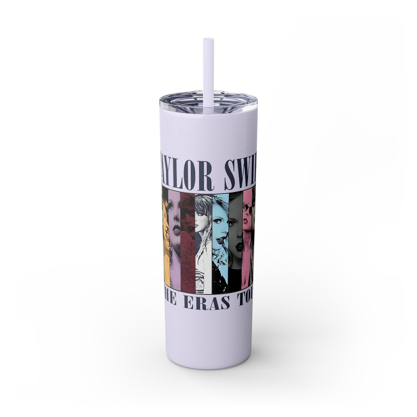 Swiftie Glitter Tumbler, Swiftie Water Bottle, Gift for Swiftie, Gift for Era Tour, TS Skinny Tumbler with Straw, 20oz