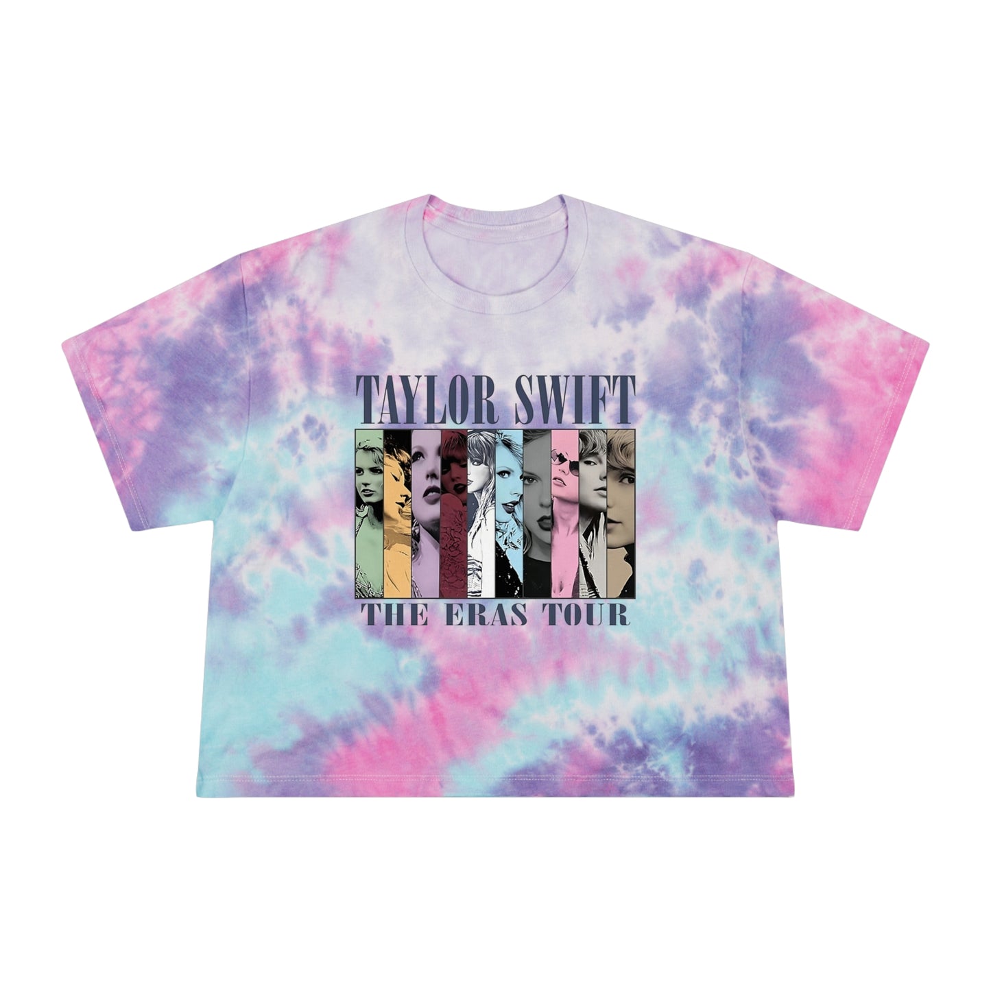 Taylor Swift Era's Tour Teen Women's Tie-Dye Crop Tee