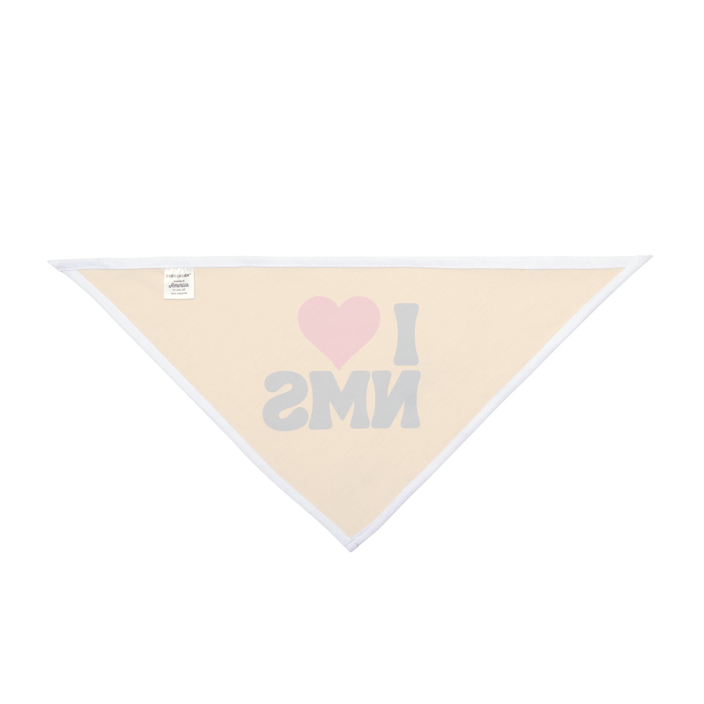 NMS I LOVE NMS Yellow Pet Bandana, Dog Adopt Me Bandana, Dog customizable bandana, Dog Collar Bandana, Adopt Me Bandana