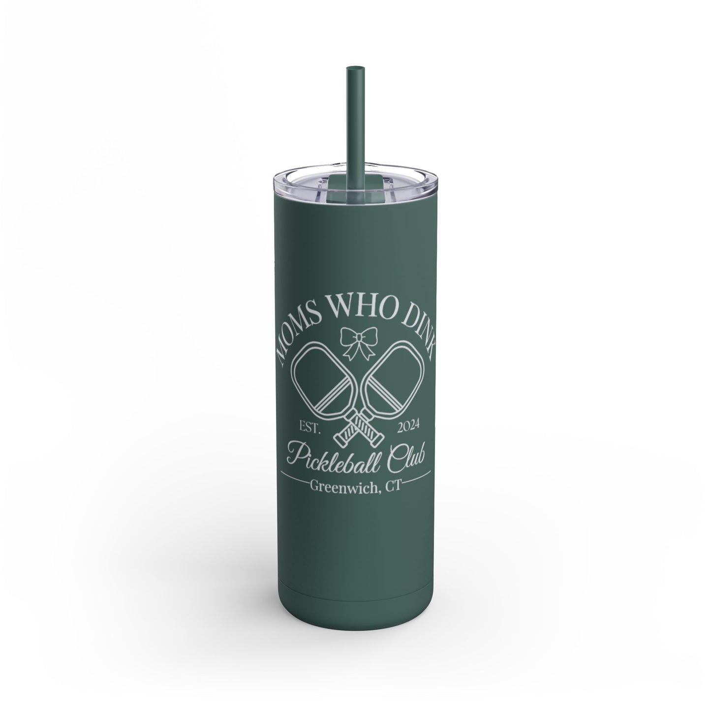Pickleball Maars Maker Skinny Matte Tumbler, 20oz